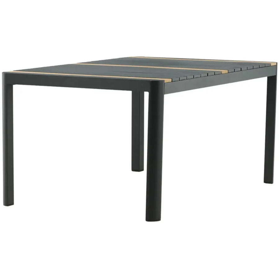 Togo Havebord sort 200 x 100 x 75 cm
