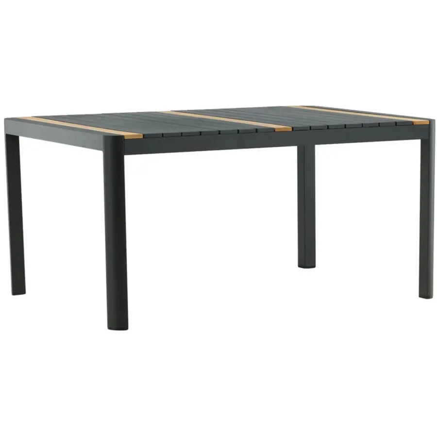 Togo Havebord sort 200 x 100 x 75 cm