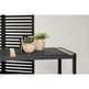 Togo Havebord sort 200 x 100 x 75 cm