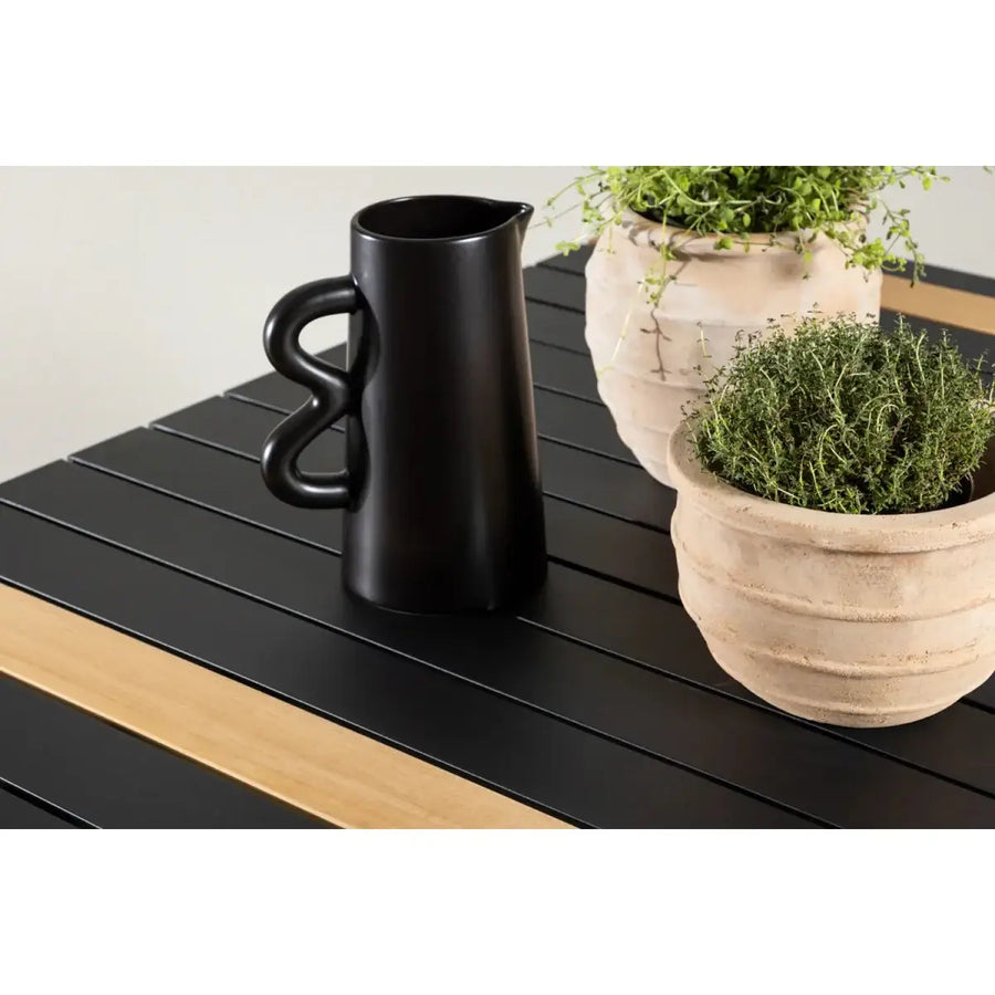 Togo Havebord sort 200 x 100 x 75 cm