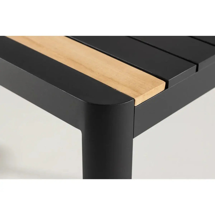 Togo Havebord sort 200 x 100 x 75 cm