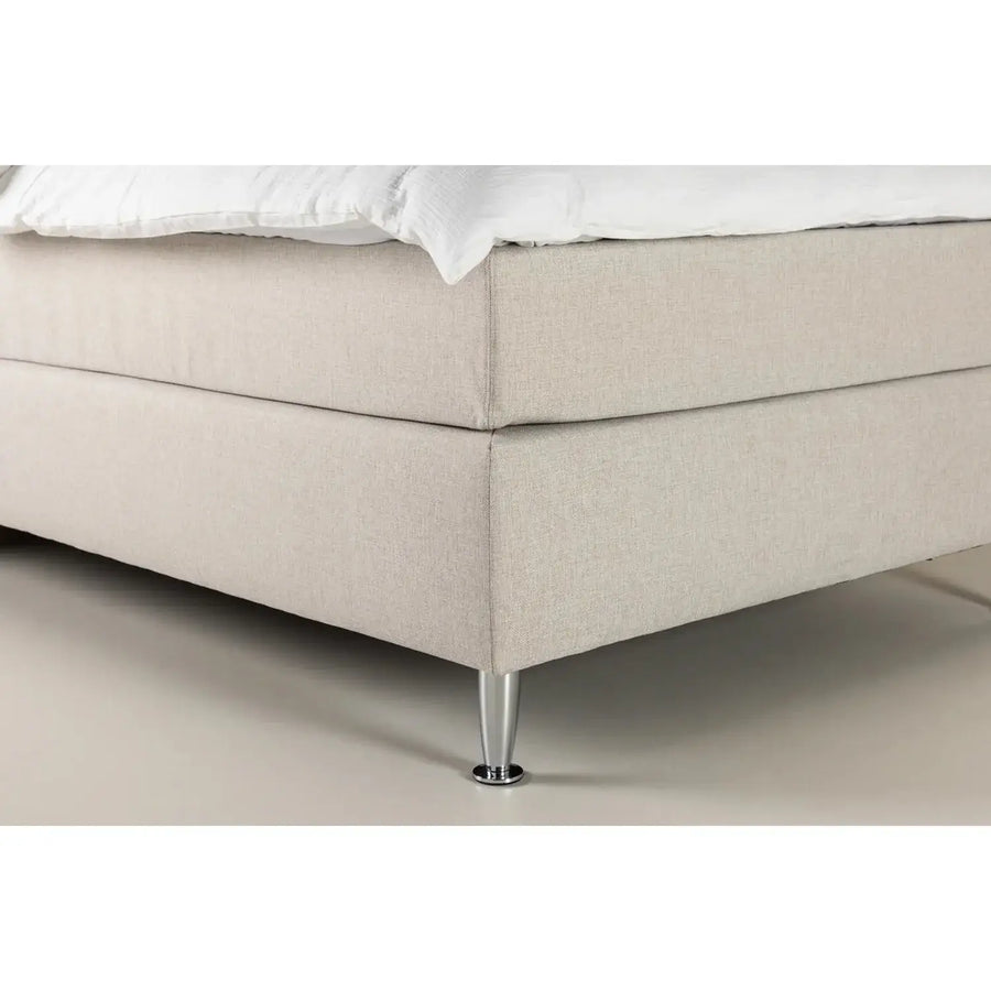Toledo kontinentalseng beige inkl. topmadras, 120 x 200 cm