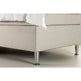 Toledo kontinentalseng beige inkl. topmadras, 90 x 200 cm