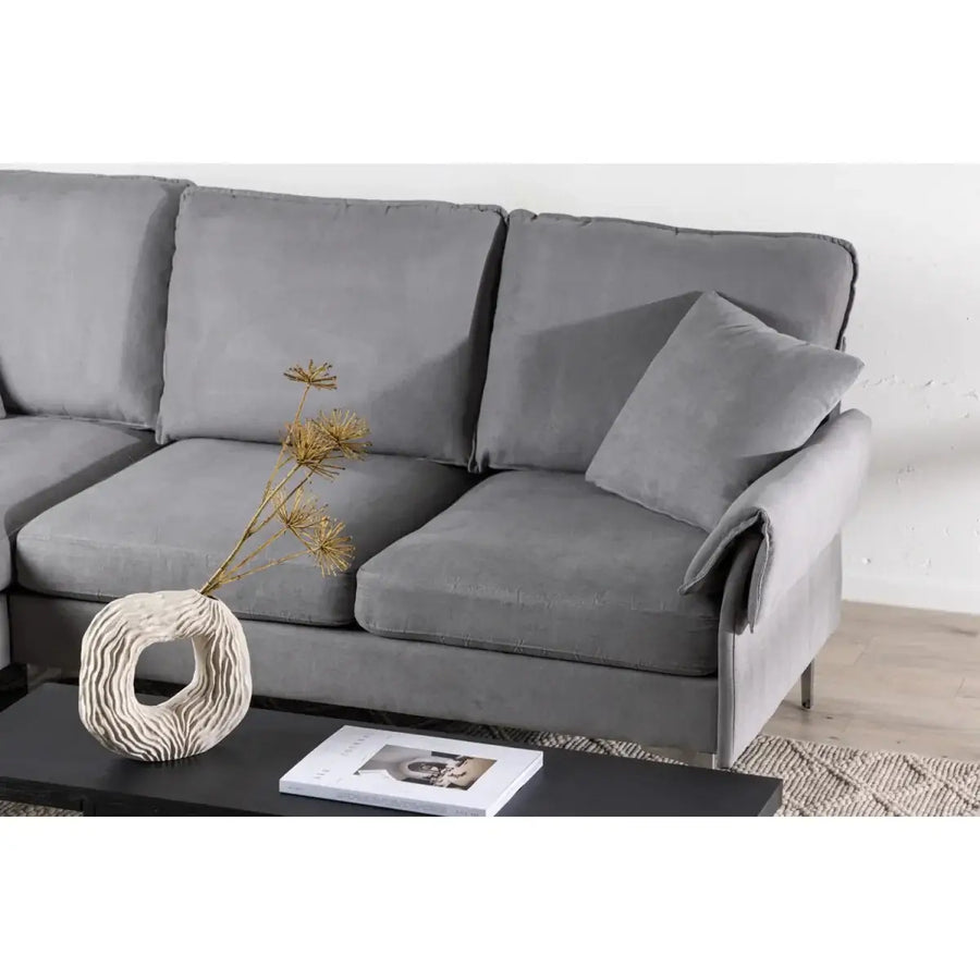 Toulouse venstrevendt hjørnesofa med pufafslutning