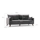 UTE Sofa 3 pers. i Anthracit - Elegant Komfort