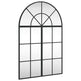 Vægspejl 60 x 90 cm Buet Jern Sort