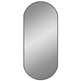 Vægspejl 80 x 35 cm Oval Sort