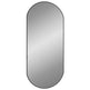 Vægspejl 80 x 35 cm Oval Sort