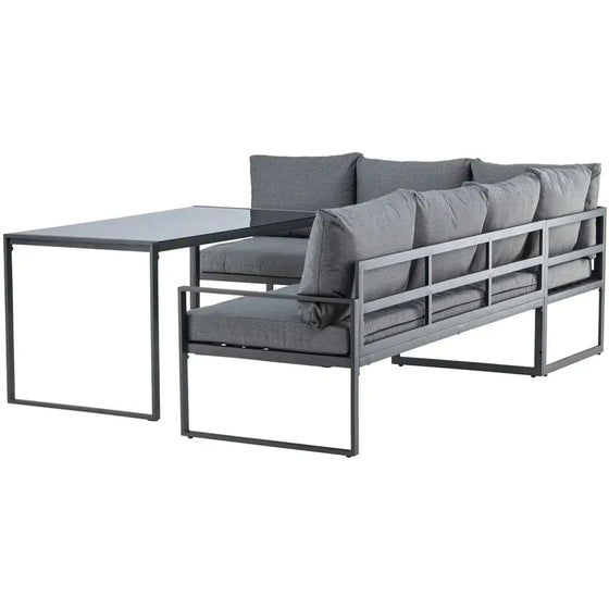 Zingaro Loungehavesæt med 6 pers. hjørnesofa og loungebord