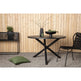 Alma Havebord sort 120 x 75 cm
