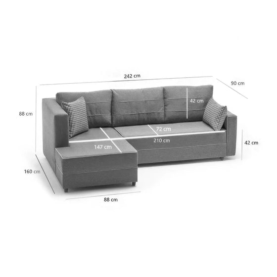 BALI Sofa Venstrevendt - Stilfuld & Funktionel