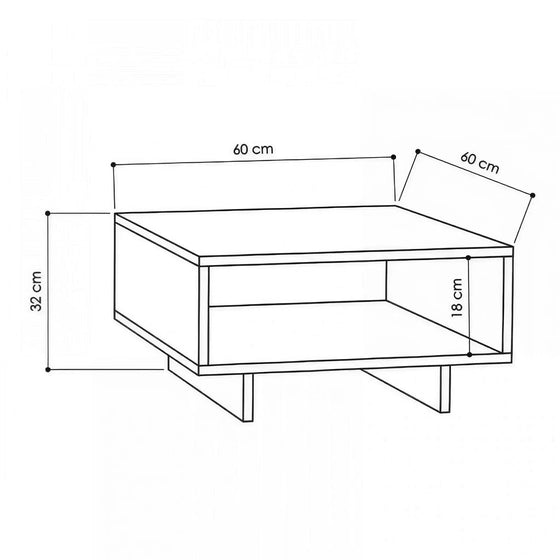 CARRA Sofabord 60x60 - Stil & Funktion