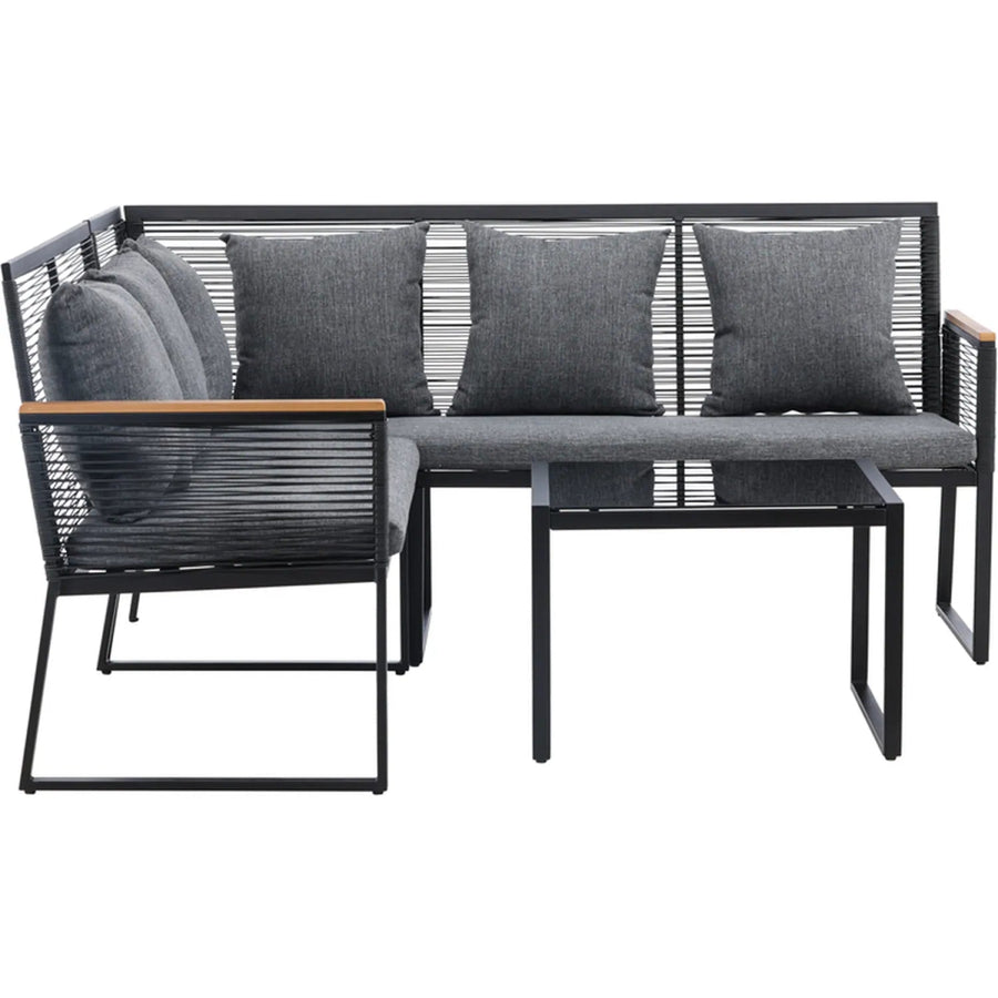 Dallas Loungehavesæt med sofa og loungebord