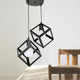 EQUALL Loftlampe - Elegant Belysning i Sort Metal