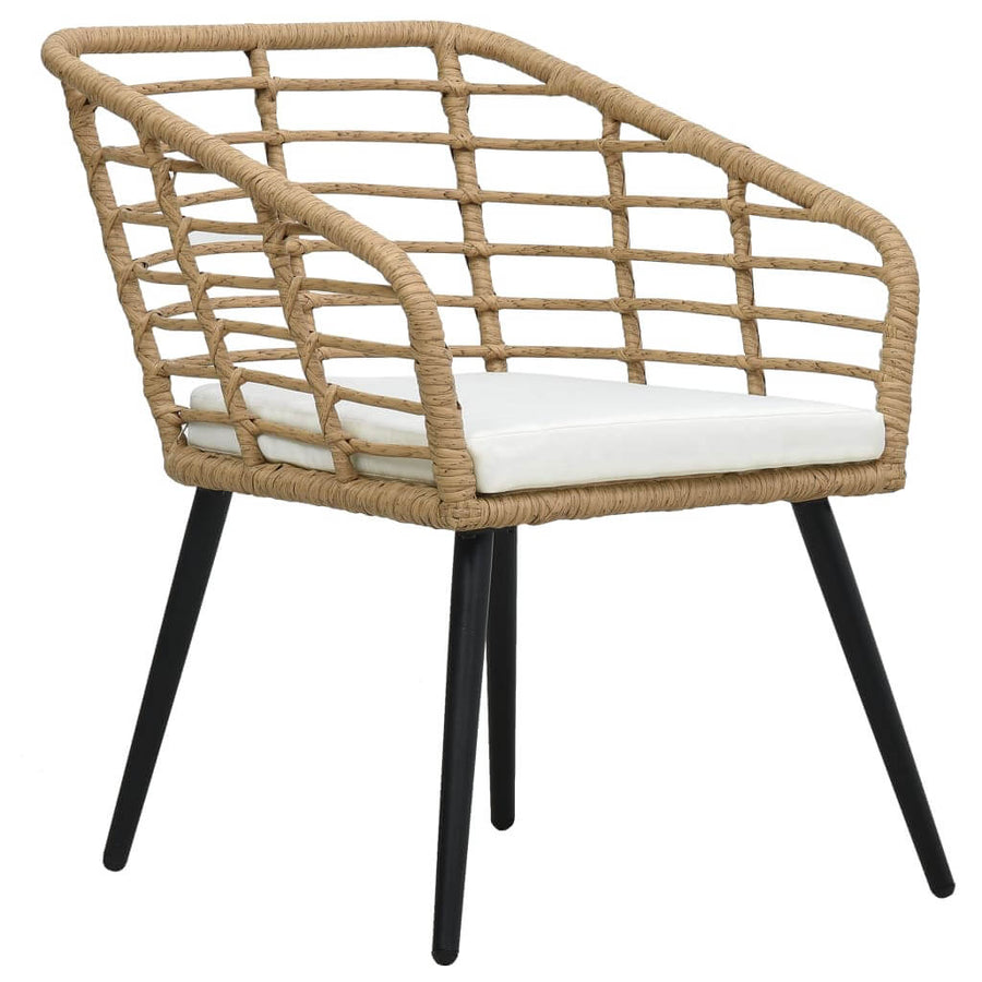 Havestole Med Hynder 2 Stk. Polyrattan