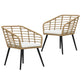 Havestole Med Hynder 2 Stk. Polyrattan