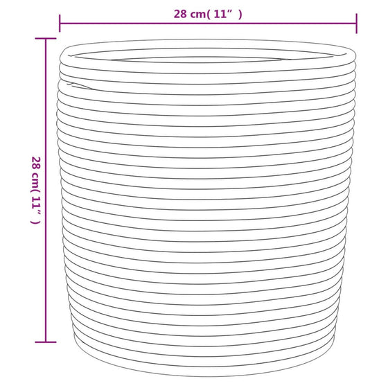 Kurve 2 Stk. Ø28 x 28 cm Bomuld