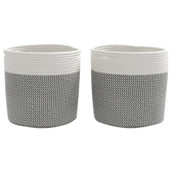 Kurve 2 Stk. Ø28 x 28 cm Bomuld