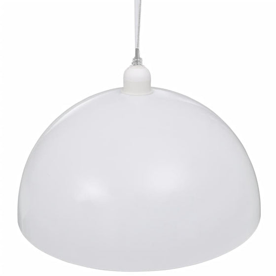 Loftslampe Halvkugle 2 Stk. Højdejusterbar Hvid