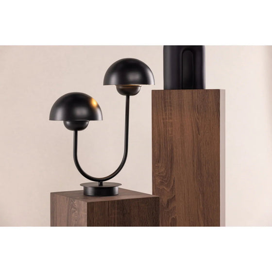 Lyckorna Bordlampe sort