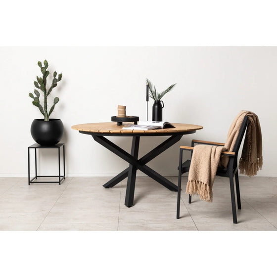 Mexico Havebord sort 140 x 75 cm