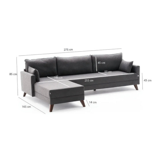 MOLDAU Sofa Venstrevendt - Komfort & Stil