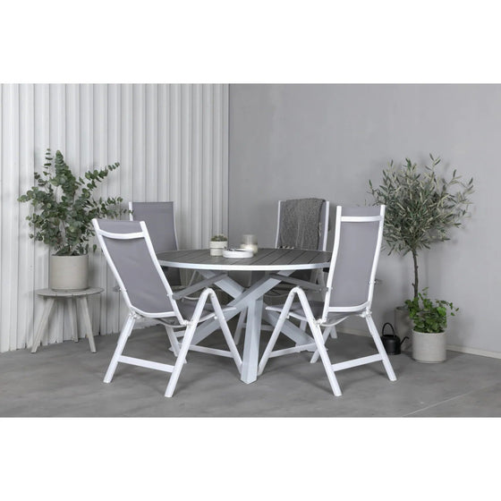 Parma Havebord hvid 140 x 73 cm