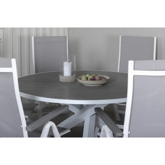 Parma Havebord hvid 140 x 73 cm