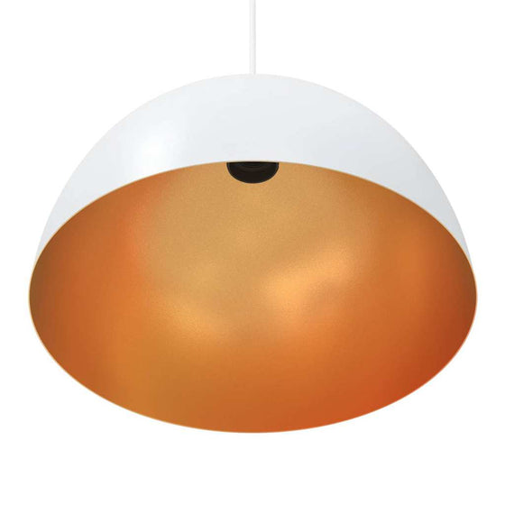 Pendellamper 2 Stk. Højdejusterbar E27 Ø30 cm Hvid