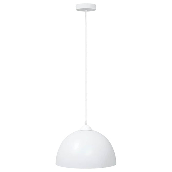 Pendellamper 2 Stk. Højdejusterbar E27 Ø30 cm Hvid