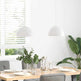 Pendellamper 2 Stk. Højdejusterbar E27 Ø30 cm Hvid