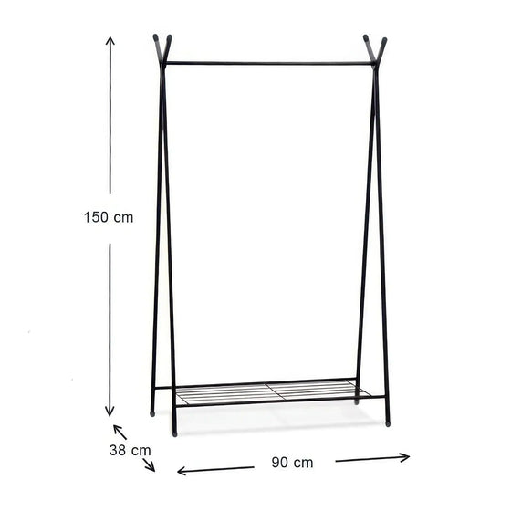 ROGER Garderobestativ 90x38x150 cm - Stylistisk Opbevaring