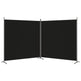 Rumdeler 2-Panels 348 x 180 cm Sort