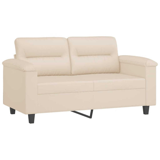 Sofa 2 Pers. 120 cm Mikrofiberstof Beige