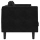 Sofa 2 Pers. Med Hynder Velour Sort