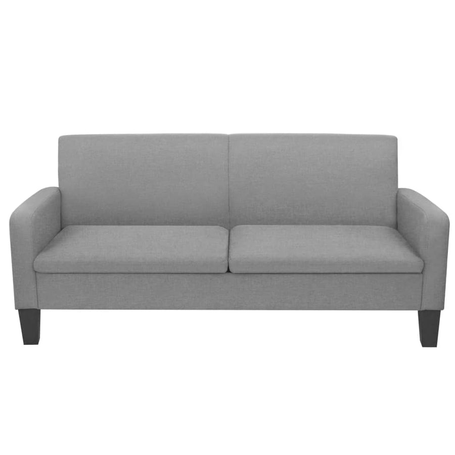 Sofa 3 Pers. 180 x 65 x 76 cm Lysegrå