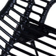 Spisebordsstole 2 Stk. Naturlig Rattan Sort