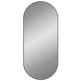 Vægspejl 100 x 45 cm Oval Sort