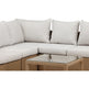 Vamos Loungehavesæt med sofa og loungebord natur