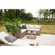 Vamos Loungehavesæt med sofa og loungebord natur