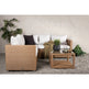 Vamos Loungehavesæt med sofa og loungebord natur